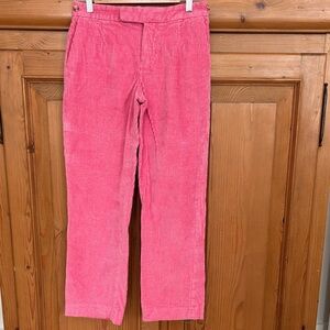 Frances Valentine Vibrant Pink Corduroy Pants 0
